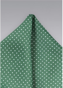 Fazzoletto taschino verde pois
