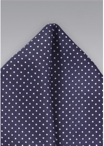 Fazzoletto taschino viola pois