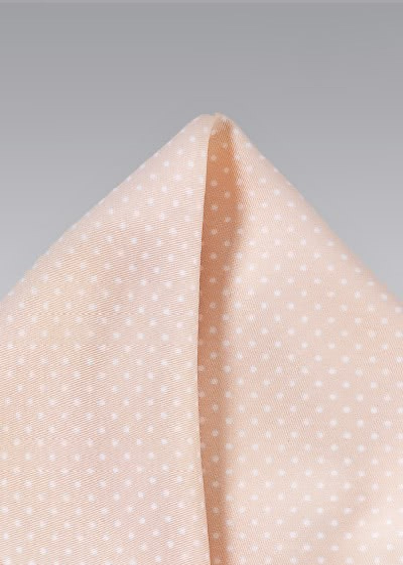 Fazzoletto taschino rosa pois
