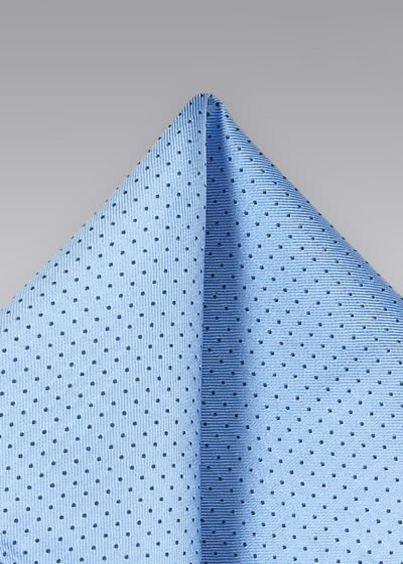 Fazzoletto taschino blu pois