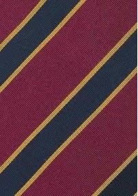 Bristol Clip-Krawatte peacoat-blau, gelb/rot