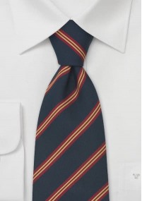 Cravatta Sussex blu rosso oro
