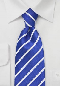 Cravatta XXL righe blu bianco