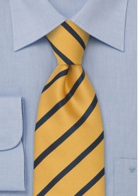 Cravatta XXL righe giallo