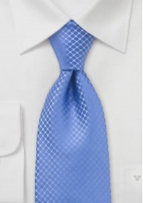 Cravatta blu ghiaccio seta