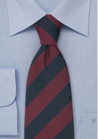 Clip-Krawatte weinrot navyblau