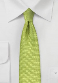 Krawatte schmal geformt Struktur waldgrün