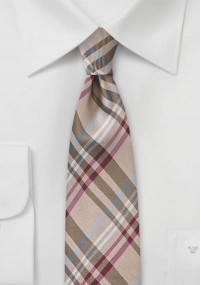 Cravatta sottile quadri