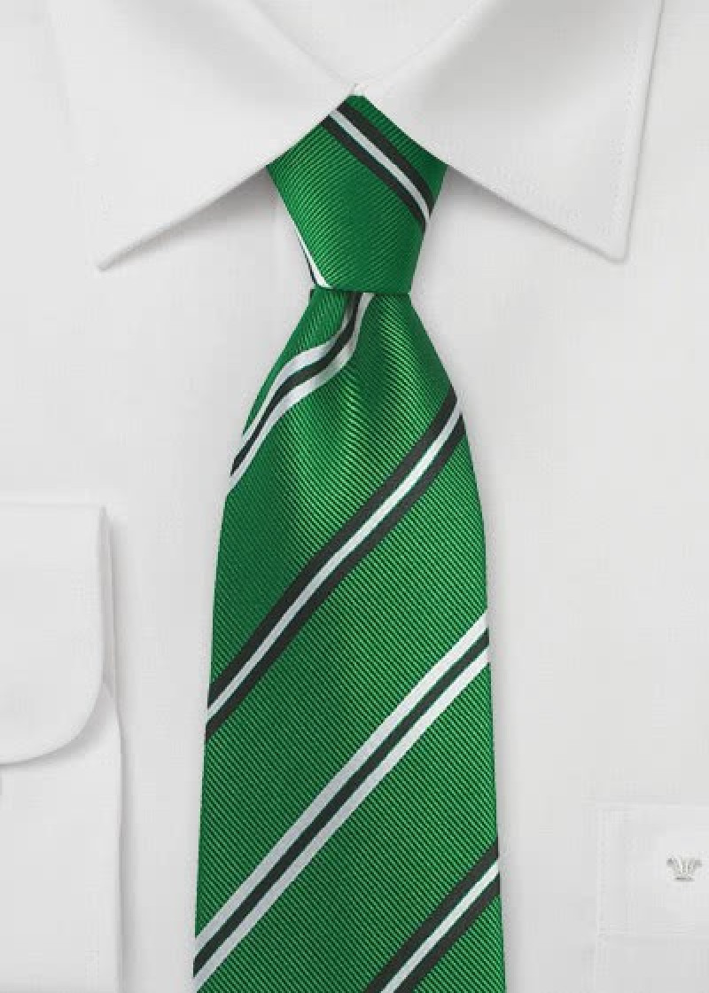 Cravatta verde righe