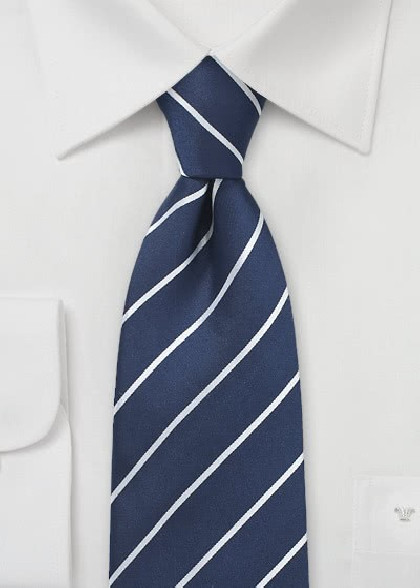 Krawatte navy Streifen