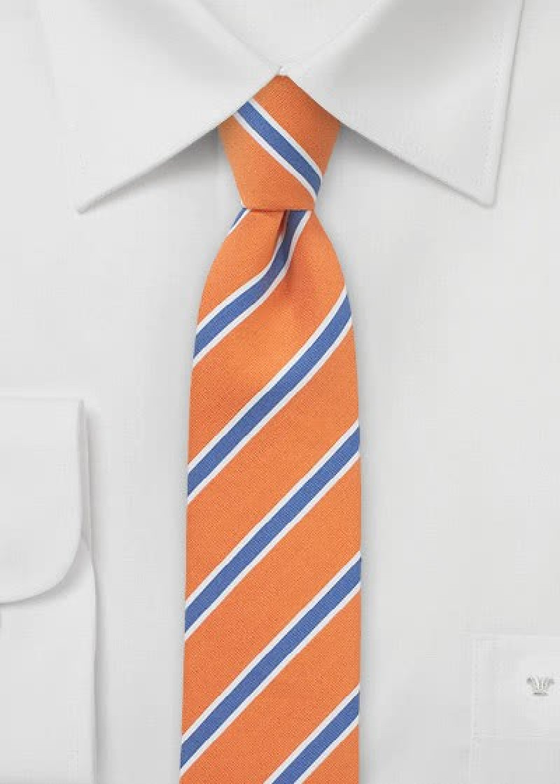Cravatta Senza Marca In Stile Paisley Rosso-arancio-grigio – Un Classico Per Il Tuo Look Elegante - Foto 2