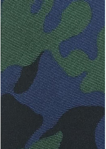 Camouflage-Kravatte dunkelgrün royalblau