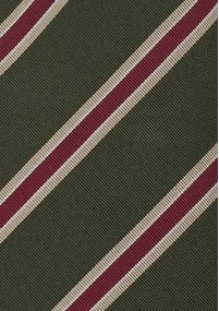 Krawatte moosgrün/gold/rot