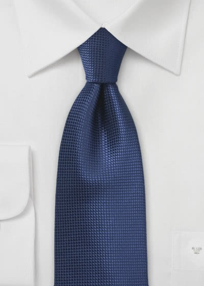 Cravatta blu marino rete