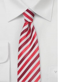 Cravatta righe bianco rosso