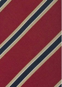Clip-Krawatte rot navy beige