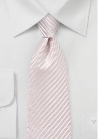 Cravatta rosa pastello righe