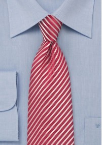 Cravatta righe rosso
