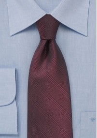 Cravatta lineare bordeaux