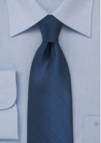 Cravatta blu quadri lineari