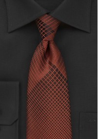 Cravatta marrone rame lineare