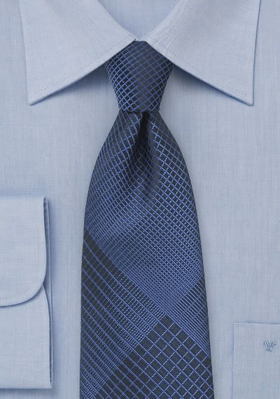 Cravatta blu notte astratto