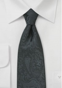 Cravatta floreale nero