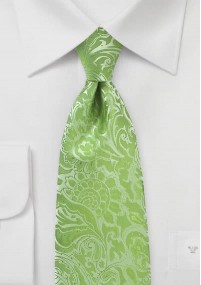 Cravatta verde floreale