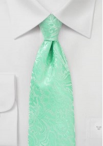Cravatta menta floreale