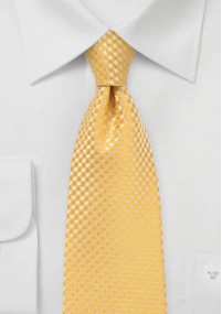 Cravatta giallo oro rete