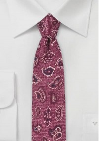 Cravatta motivi goccia rosso