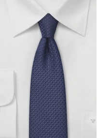 Cravatta stretta blu rete