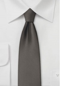 Cravatta sottile castana