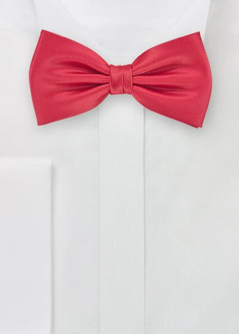 Farfallino rosso microfibra