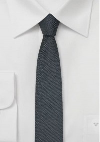 Cravatta sottile antracite