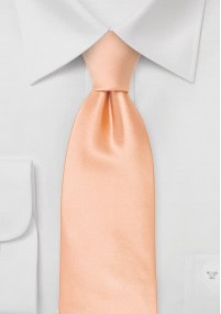 Sicherheits-Krawatte apricot Kunstfaser