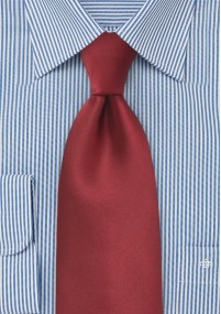 Cravatta clip microfibra rosso