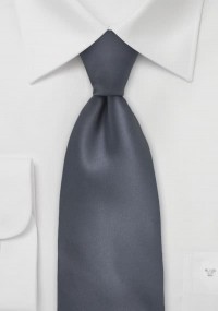 Cravatta di sicurezza in microfibra grigio...