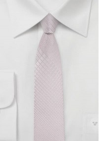 Cravatta sottile rosa astratto