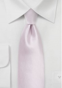 Cravatta microfibra rosa pastello