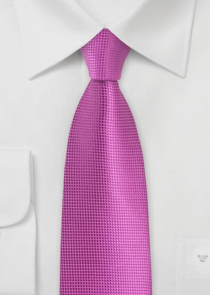 Cravatta fucsia microfibra