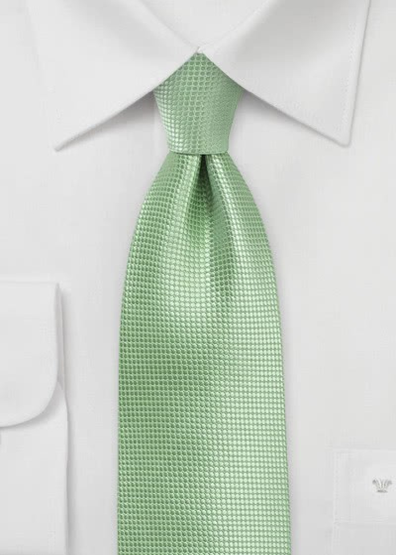 Cravatta verde microfibra