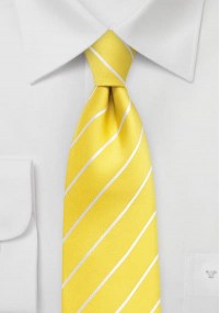 Cravatta seta righe giallo