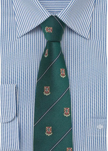 Cravatta emblemi verde scuro