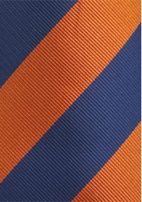 Cravatta righe larghe arancioni