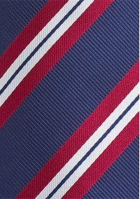 Cravatta blu righe rosse