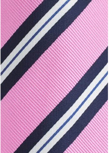 Krawatte gestreift rosa navy