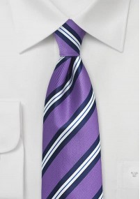 Cravatta viola righe