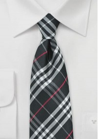 Cravatta qiadri bianco nero