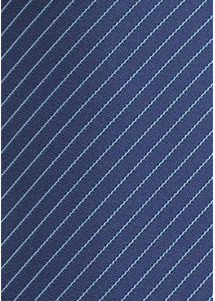 Krawatte navy Lamellen-Linien